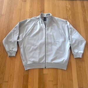 Adidas Basketball Full Zip Jacket Grey 2024 FOG Style Boxy Mens M Oversized